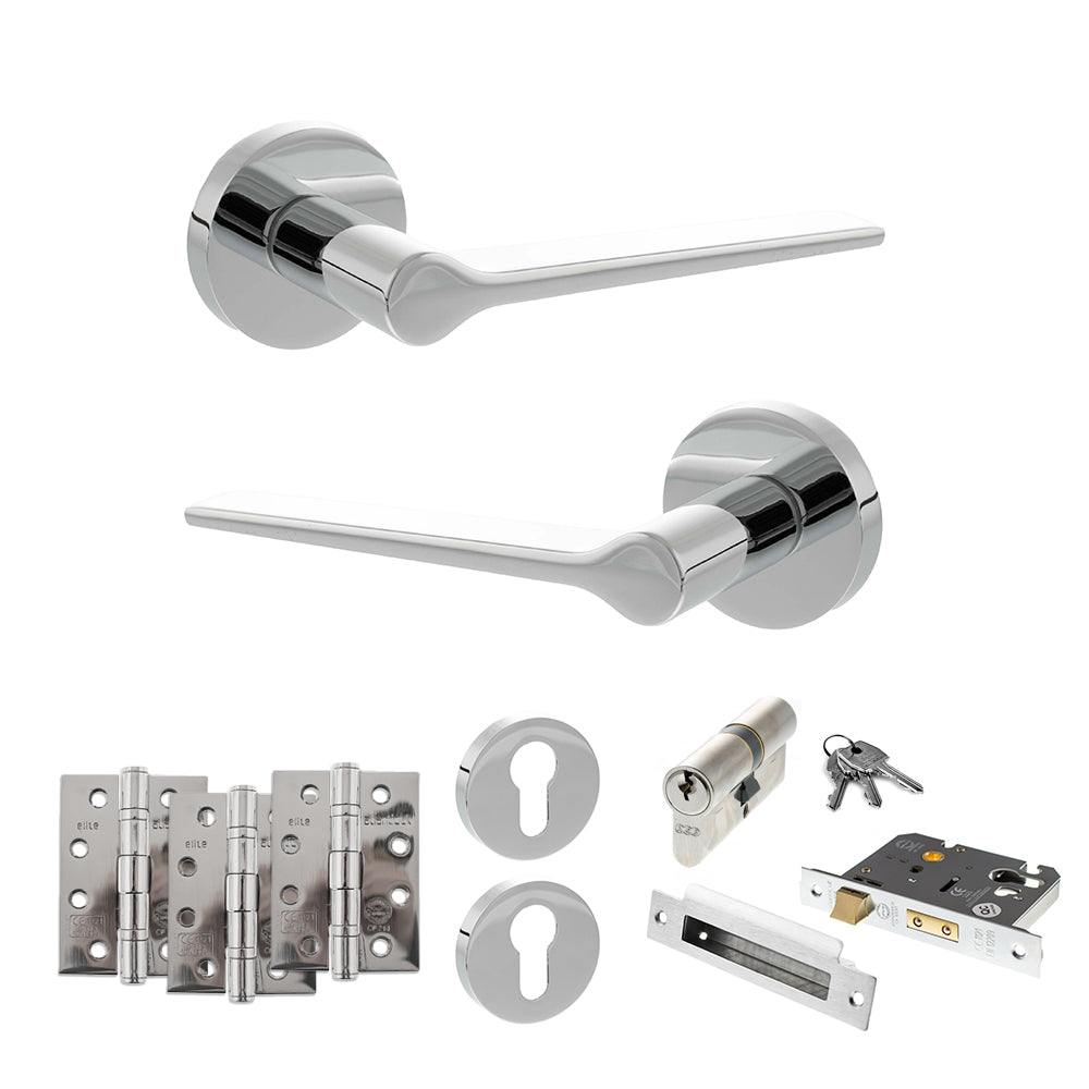 Atlantic SPR180 Senza Pari Laviano on Round Rose Door Handle Pack