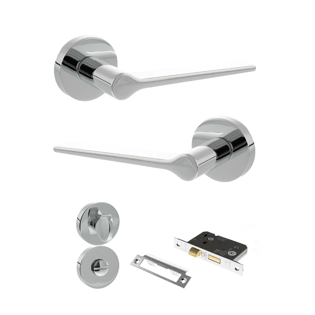 Atlantic SPR180 Senza Pari Laviano on Round Rose Door Handle Pack