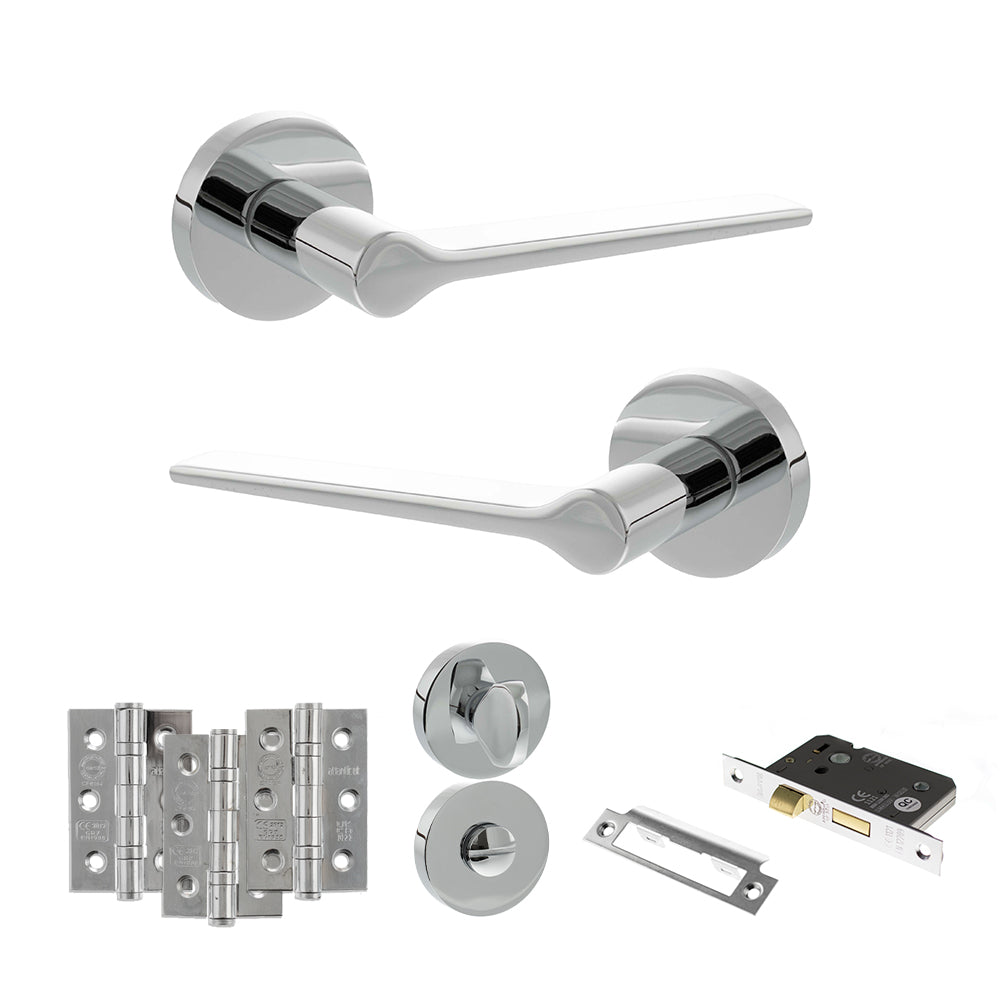 Atlantic SPR180 Senza Pari Laviano on Round Rose Door Handle Pack
