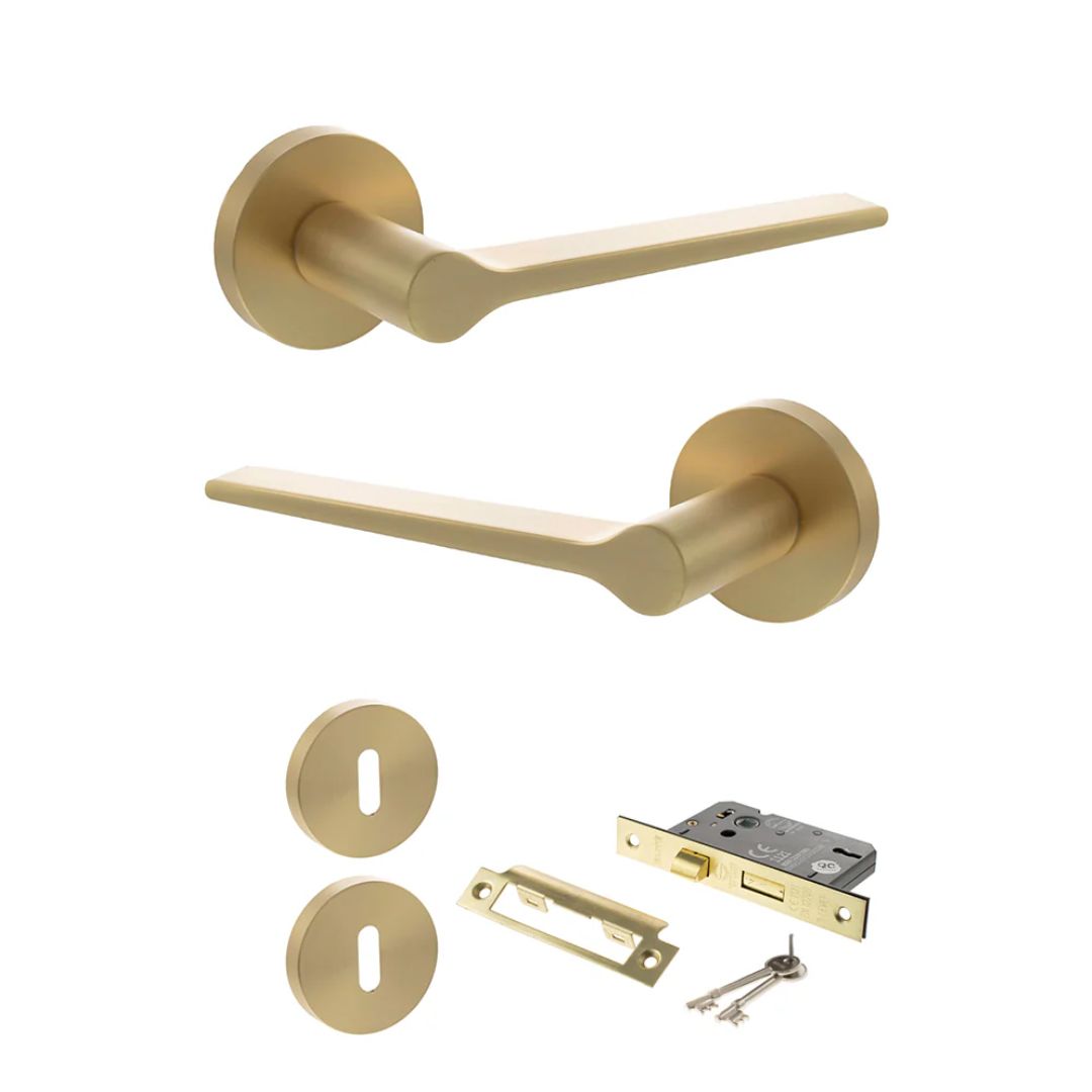 Atlantic SPR180 Senza Pari Laviano on Round Rose Door Handle Pack