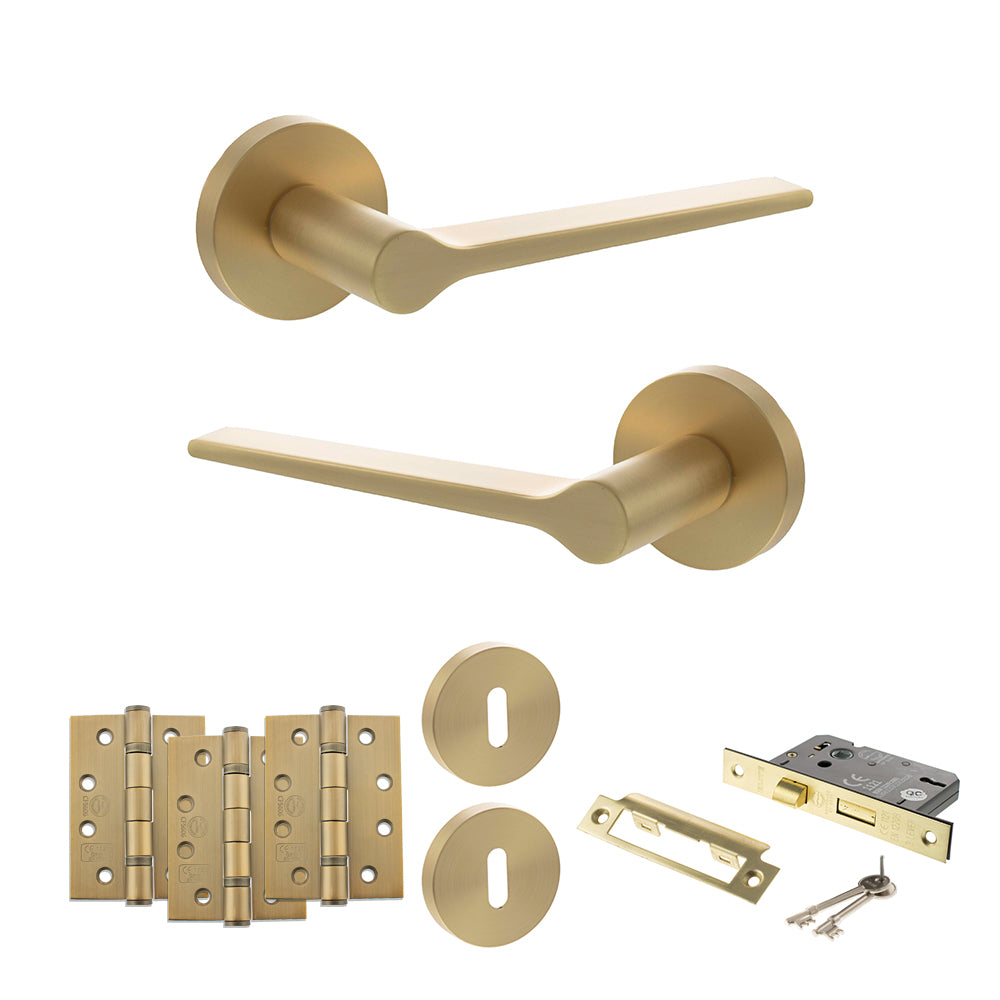 Atlantic SPR180 Senza Pari Laviano on Round Rose Door Handle Pack