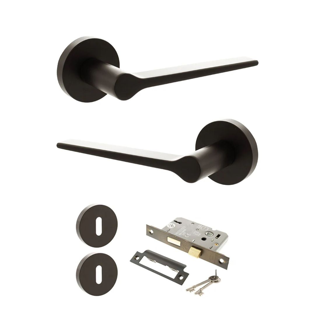 Atlantic SPR180 Senza Pari Laviano on Round Rose Door Handle Pack