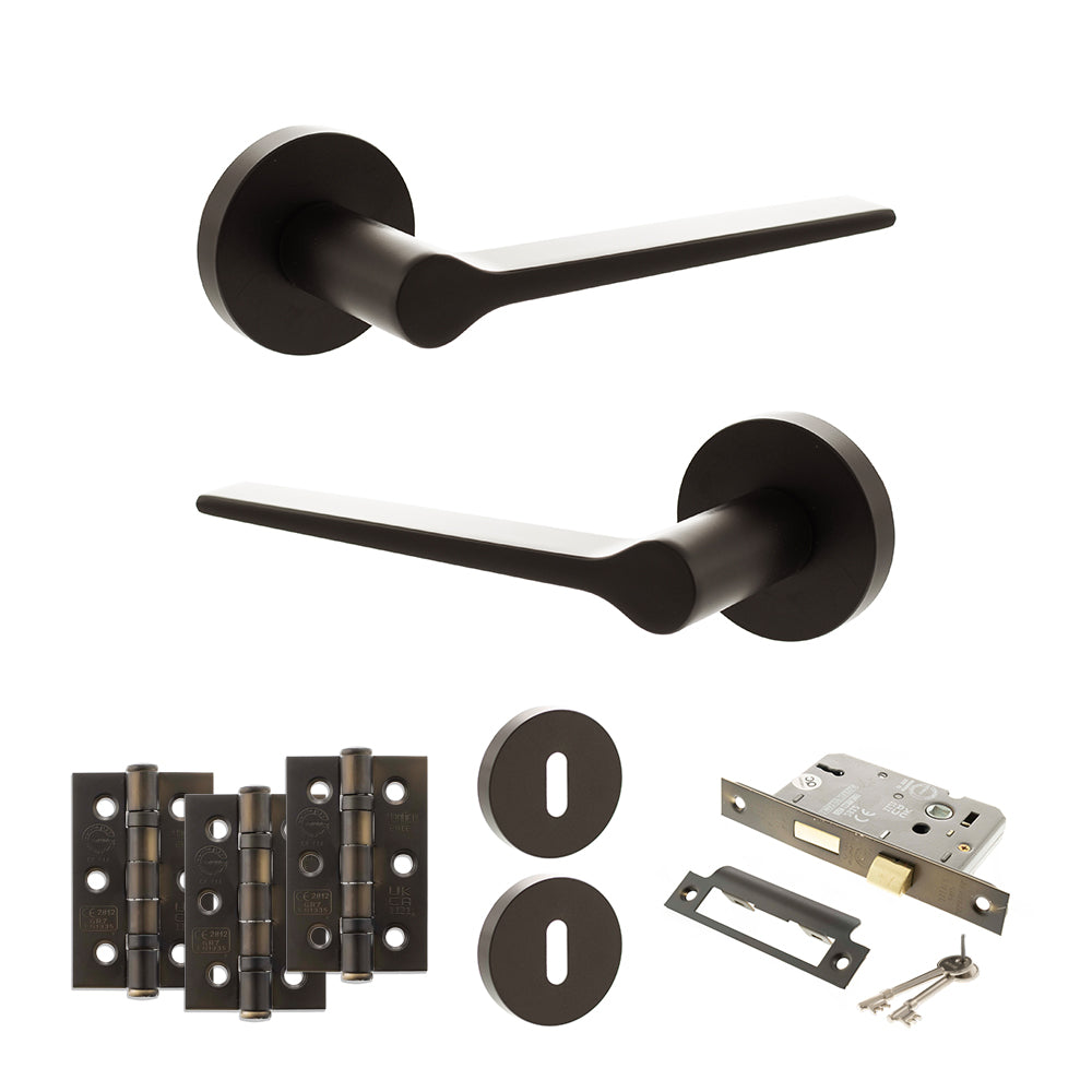 Atlantic SPR180 Senza Pari Laviano on Round Rose Door Handle Pack