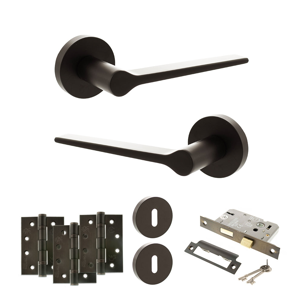 Atlantic SPR180 Senza Pari Laviano on Round Rose Door Handle Pack