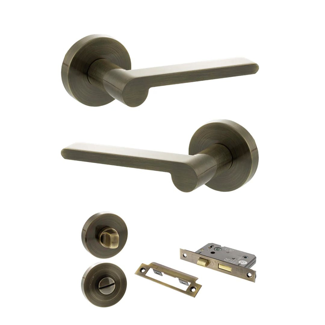 Atlantic SPRO218 Senza Pari Darrio on Round Rose Door Handle Pack