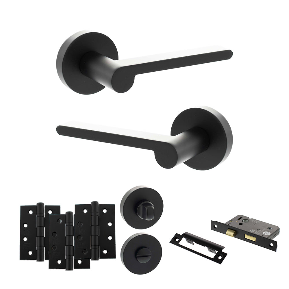 Atlantic SPRO218 Senza Pari Darrio on Round Rose Door Handle Pack