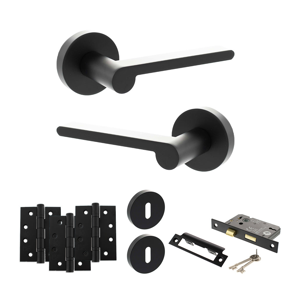 Atlantic SPRO218 Senza Pari Darrio on Round Rose Door Handle Pack