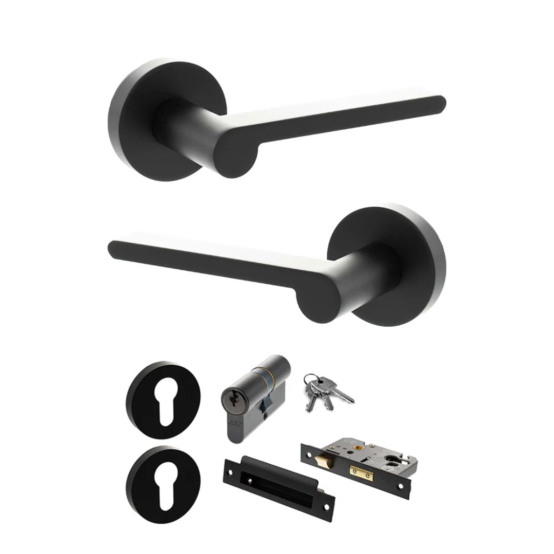 Atlantic SPRO218 Senza Pari Darrio on Round Rose Door Handle Pack