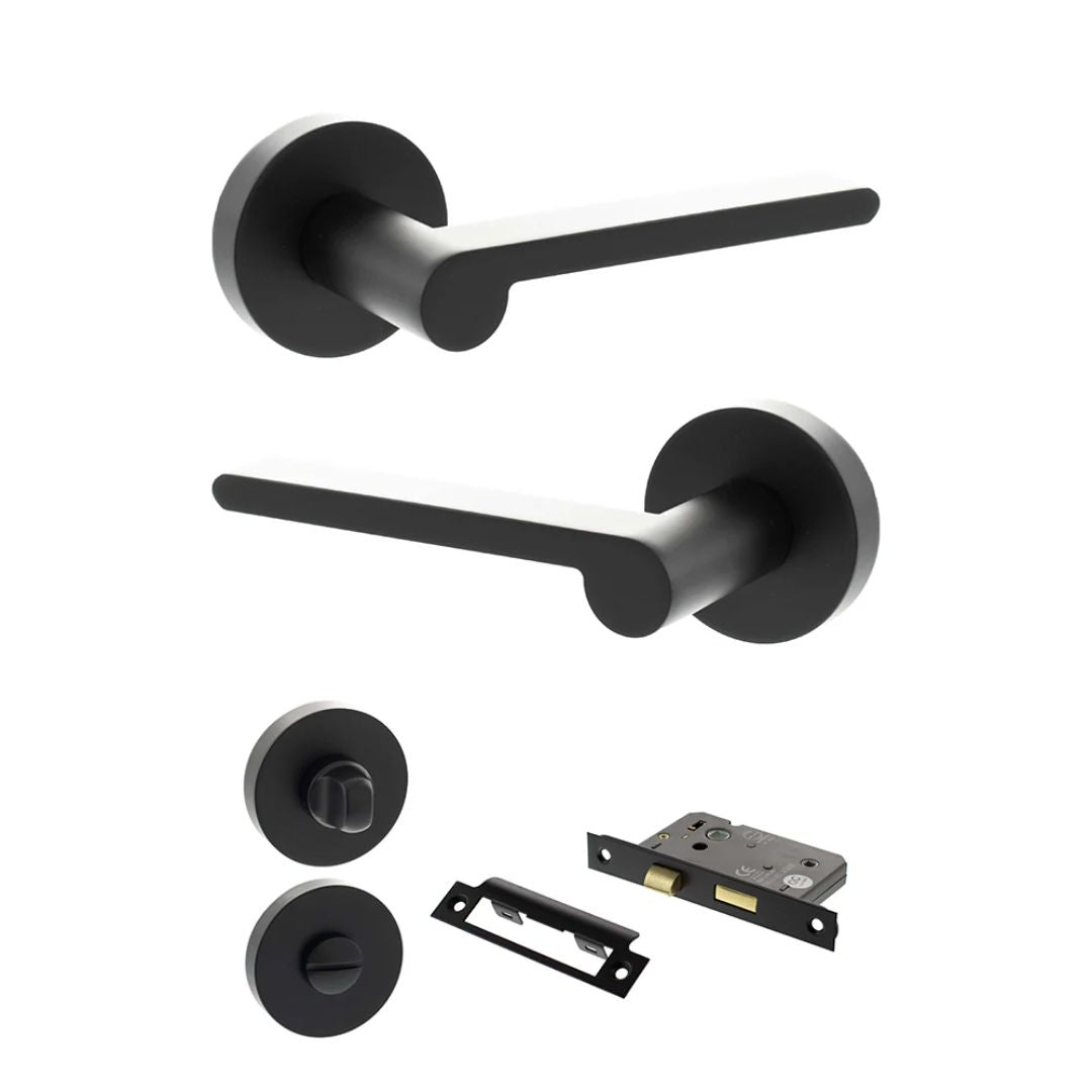 Atlantic SPRO218 Senza Pari Darrio on Round Rose Door Handle Pack