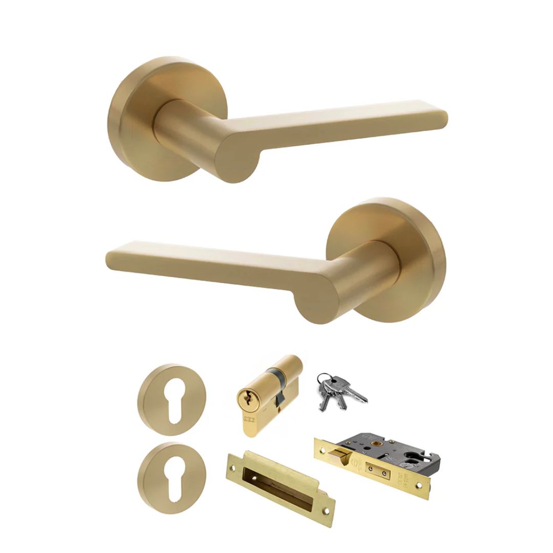 Atlantic SPRO218 Senza Pari Darrio on Round Rose Door Handle Pack