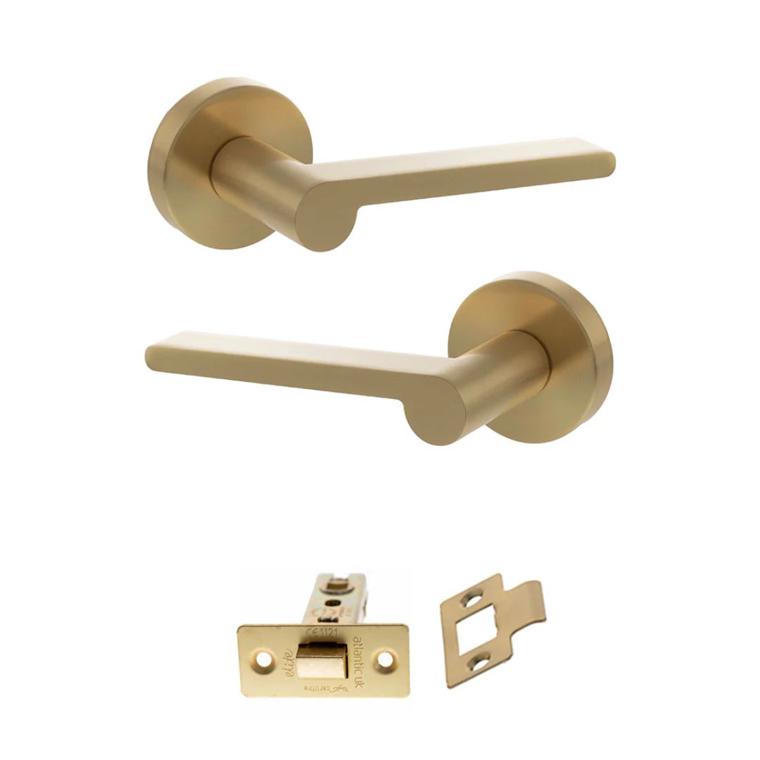 Atlantic SPRO218 Senza Pari Darrio on Round Rose Door Handle Pack
