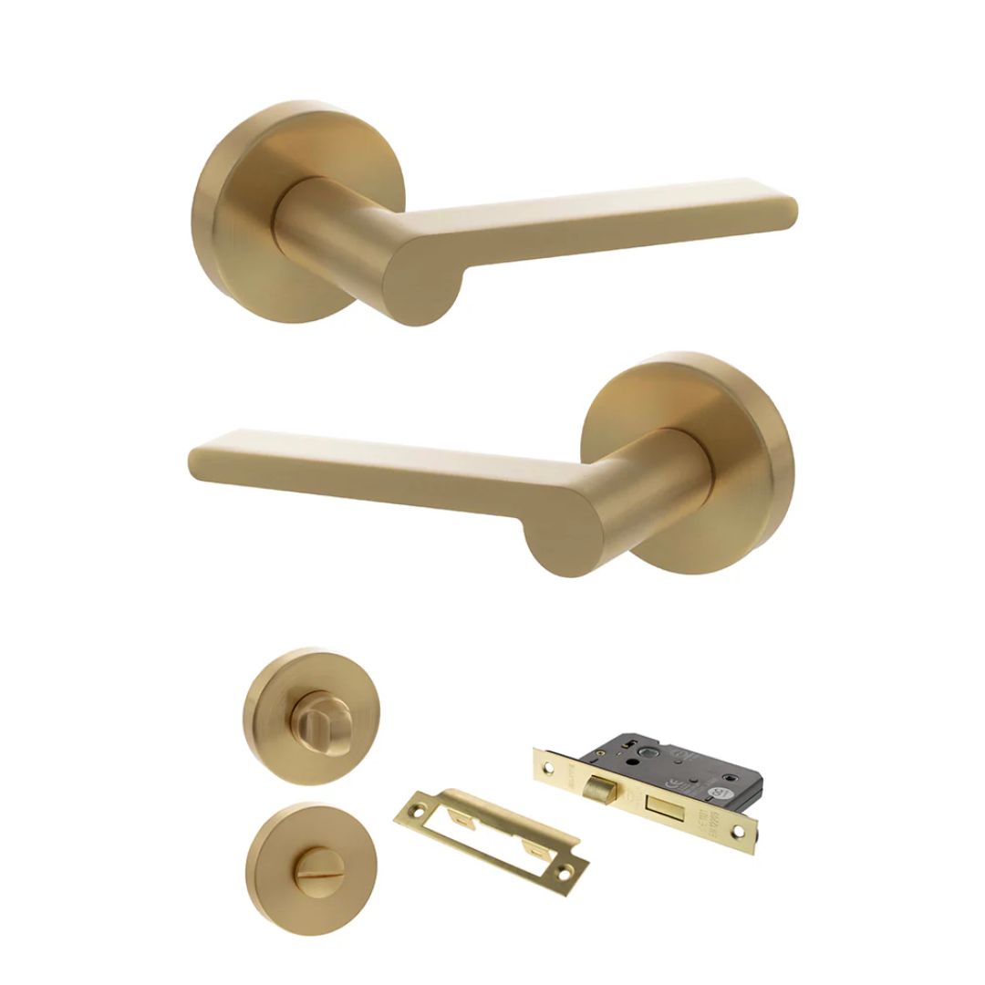 Atlantic SPRO218 Senza Pari Darrio on Round Rose Door Handle Pack