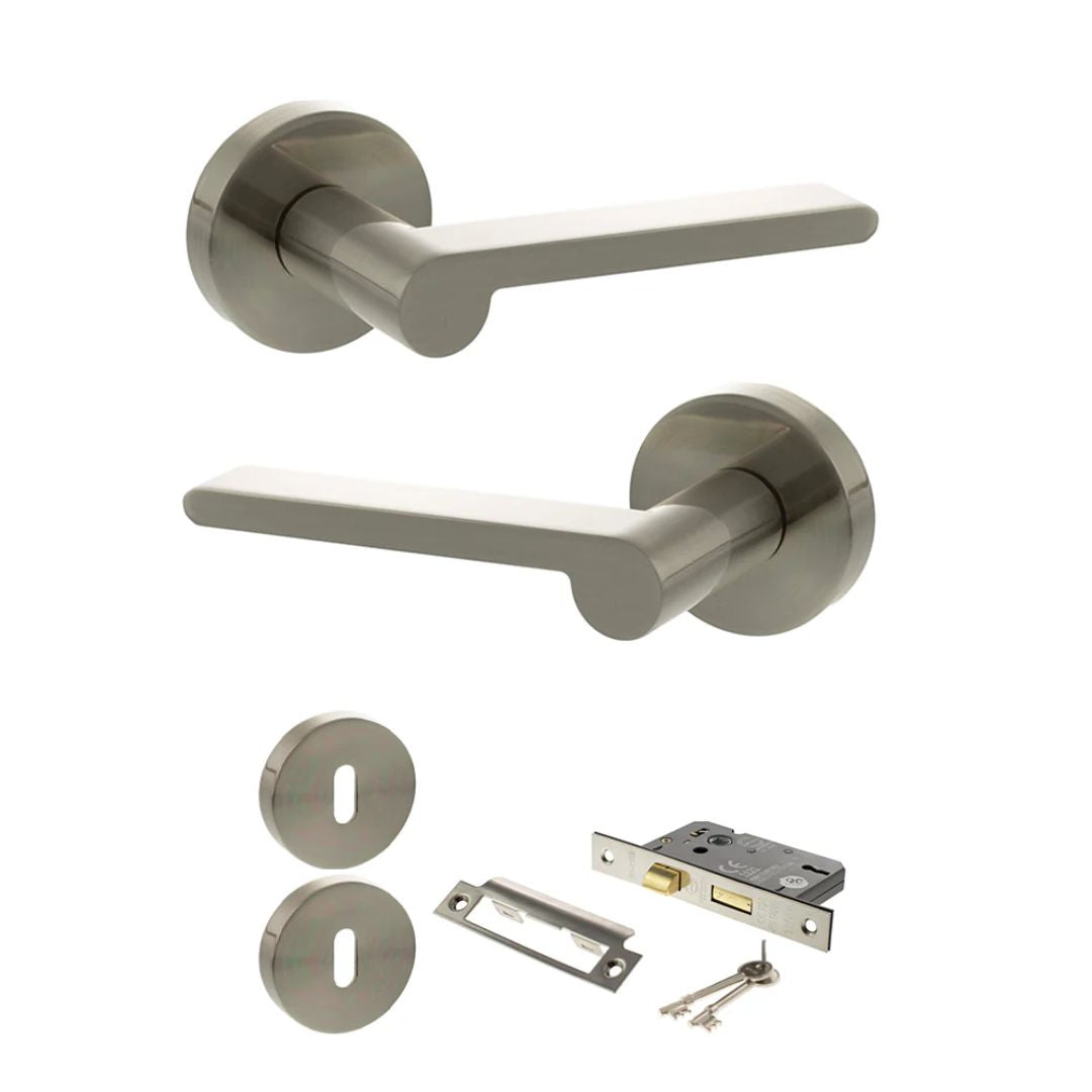 Atlantic SPRO218 Senza Pari Darrio on Round Rose Door Handle Pack