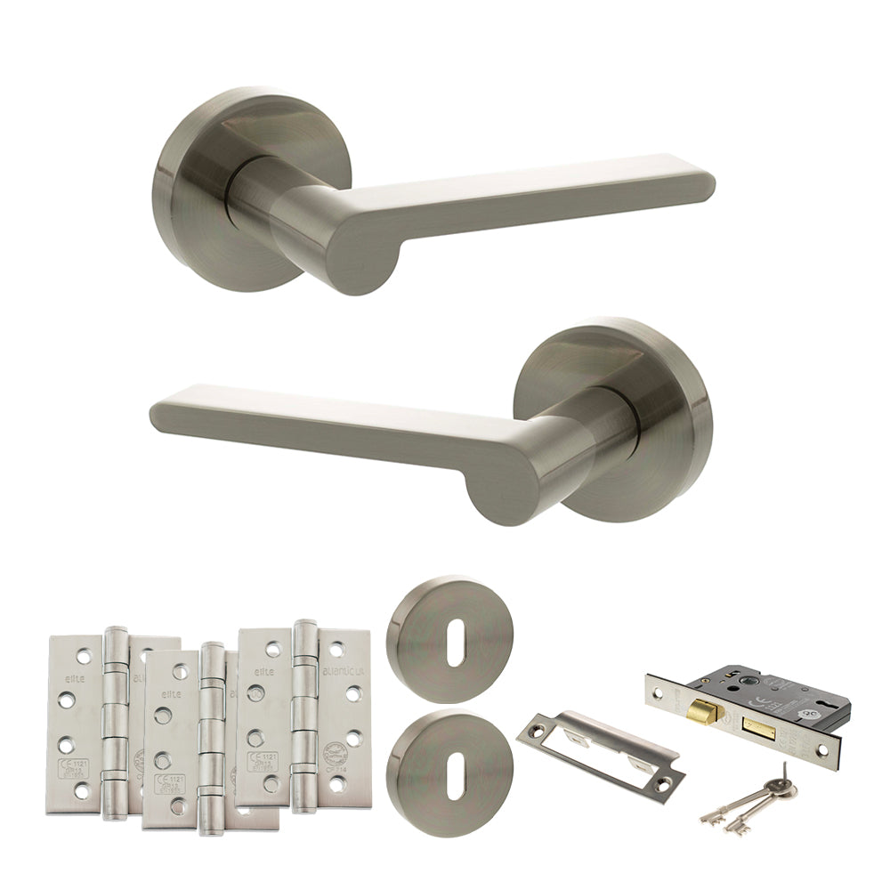 Atlantic SPRO218 Senza Pari Darrio on Round Rose Door Handle Pack
