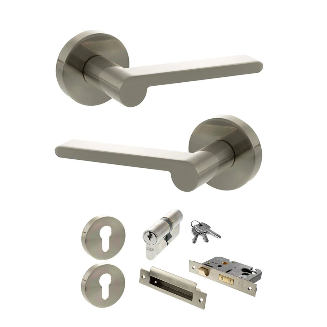 Atlantic SPRO218 Senza Pari Darrio on Round Rose Door Handle Pack