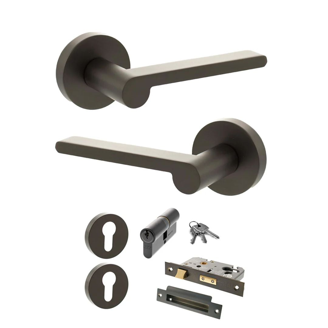 Atlantic SPRO218 Senza Pari Darrio on Round Rose Door Handle Pack