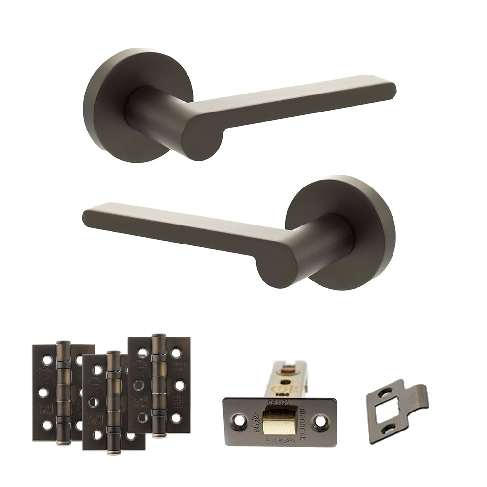 Atlantic SPRO218 Senza Pari Darrio on Round Rose Door Handle Pack