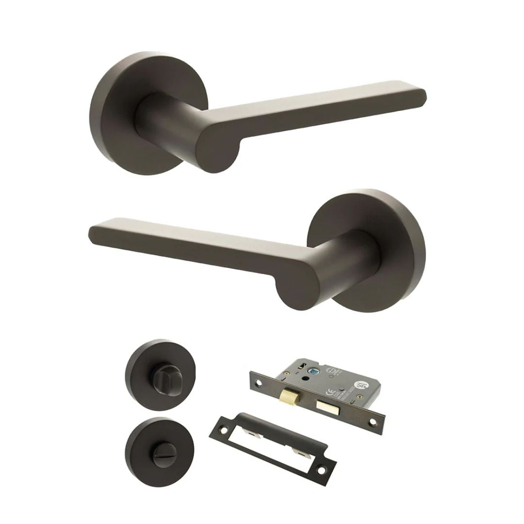 Atlantic SPRO218 Senza Pari Darrio on Round Rose Door Handle Pack
