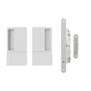 Atlantic AGB Wave Flush Door Handle & Euro Profile Lock Set - White