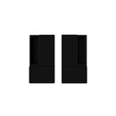 Atlantic AGB Wave Flush Pocket Door Handle Set - Matt Black