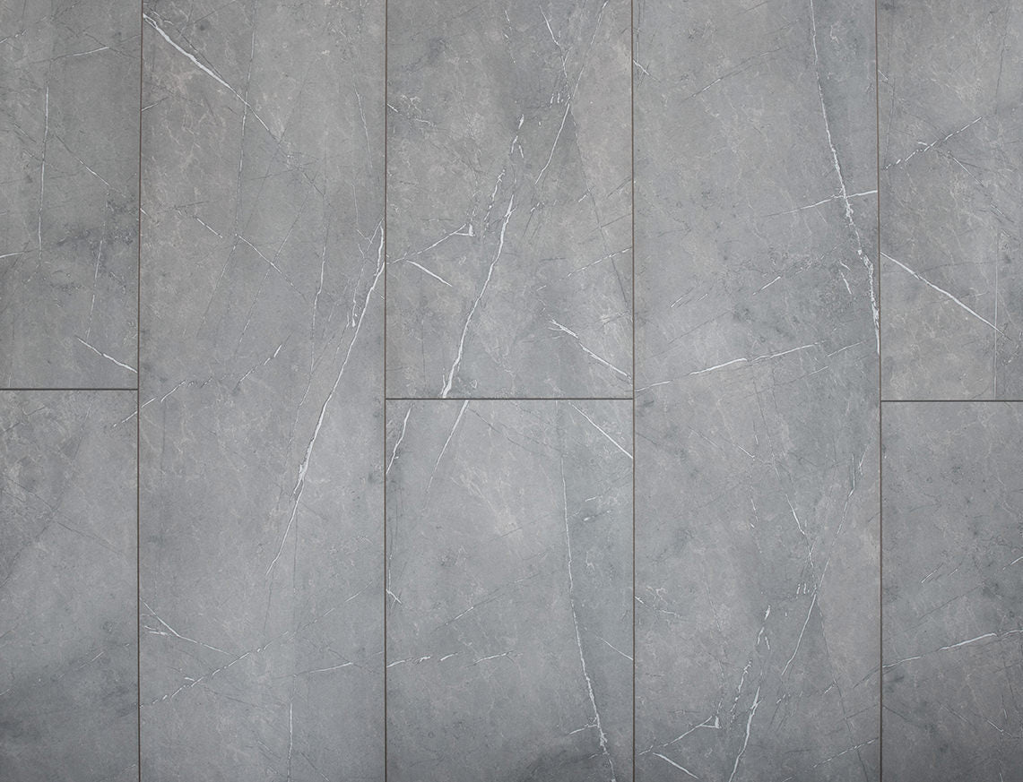 AGT Mood 10mm Marvel Dark Grey Stone Textured Tile Laminate Flooring | 325 x 1195 x 10mm