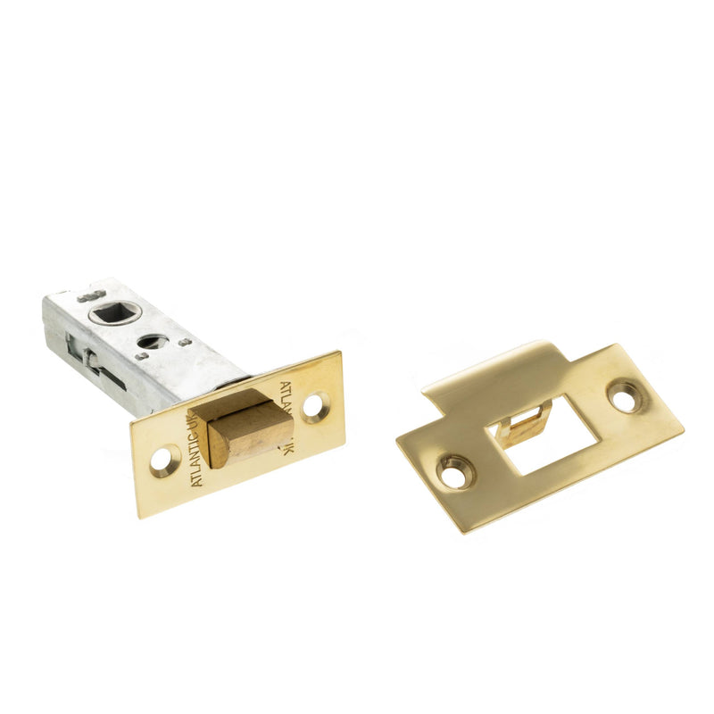 Atlantic Heavy Duty Bolt Through Tubular Latch 3'' - Raw Brass