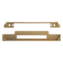 Atlantic DIN Rebate Kit for Euro Profile, Bathroom Lock, Latch, Euro Deadlock - Satin Brass