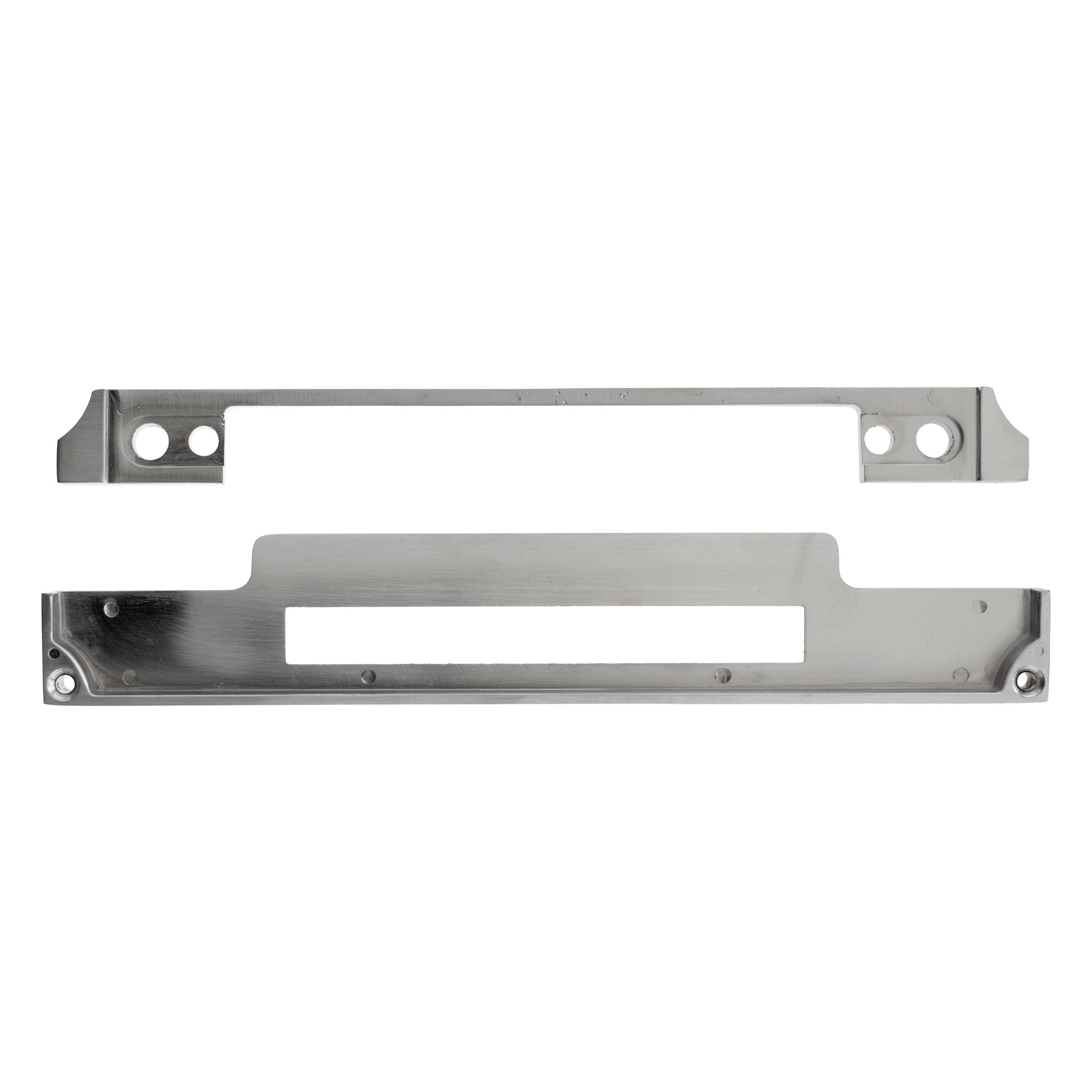Atlantic DIN Rebate Kit for Euro Profile, Bathroom Lock, Latch, Euro Deadlock - Satin Chrome