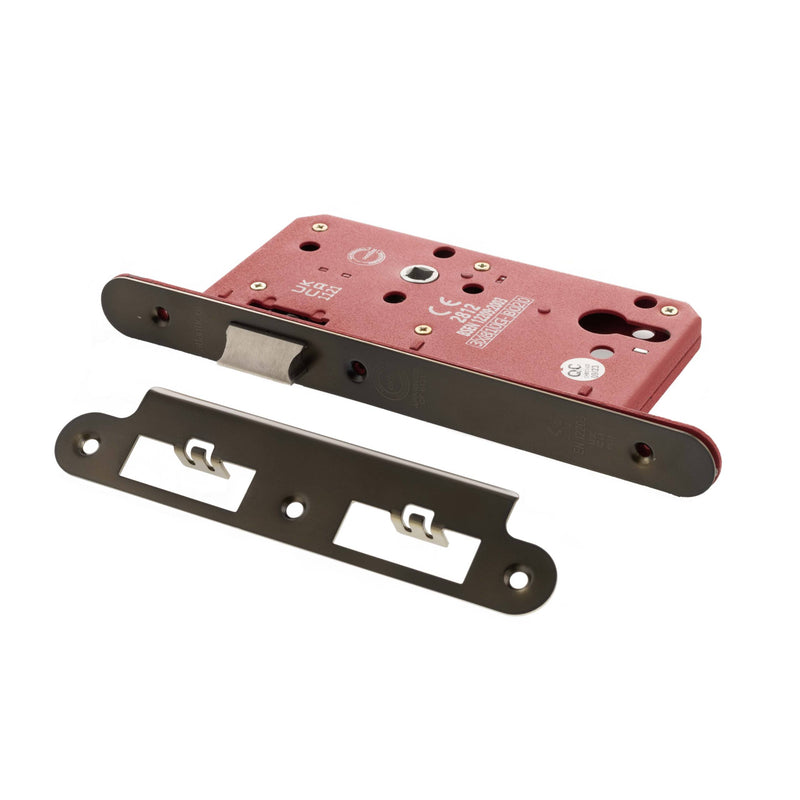 Atlantic DIN Radius Latch 60mm backset - Urban Dark Bronze