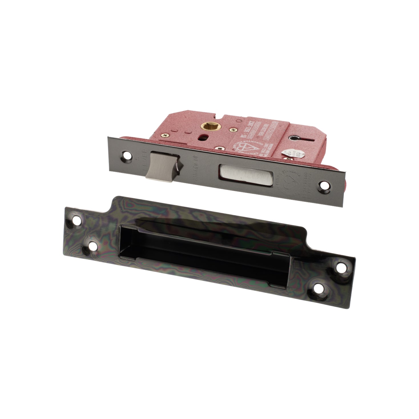 Atlantic 5 Lever Key Sashlock [BS] 3" - Black Nickel
