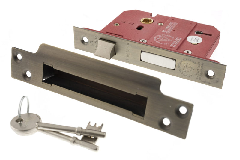 Atlantic 3" Elite 5 Lever Key Sashlock (Urban Bronze)