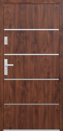 Turenwerke ATU 68 Design 502 Steel Door - Walnut