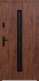 Turenwerke ATU 68 Design 521 Steel Door - Walnut - Blackline