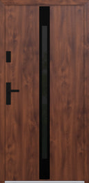Turenwerke ATU 68 Design 525 Steel Door - Walnut - Blackline
