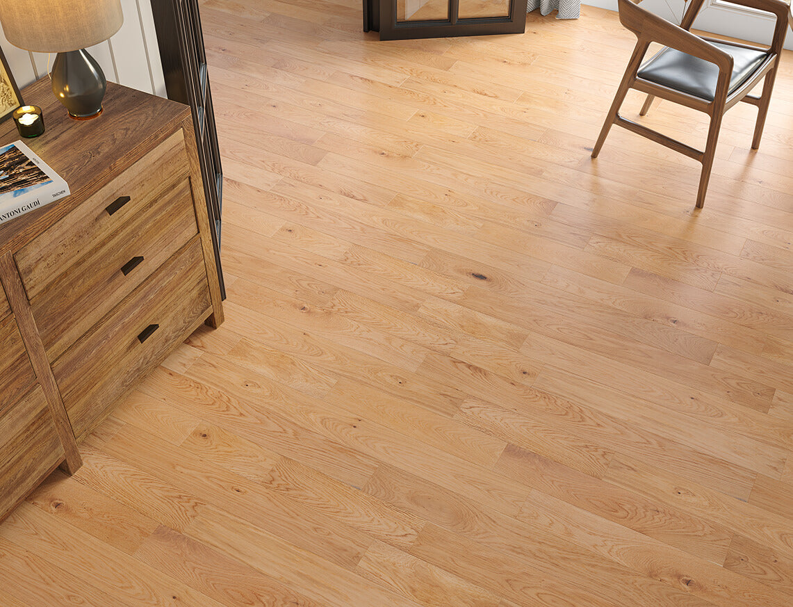 Aconbury Oak Smooth Plank Engineered Wood Flooring | UV Lacquered | 125 x 300-1200 x 10/2.5mm