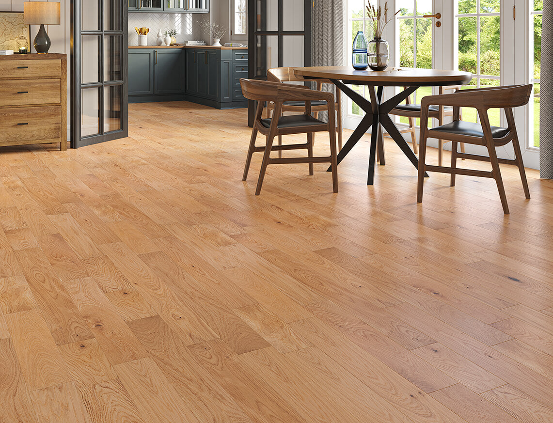 Aconbury Oak Smooth Plank Engineered Wood Flooring | UV Lacquered | 125 x 300-1200 x 10/2.5mm