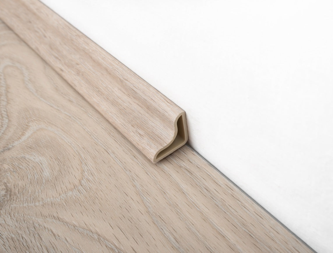 Whitewashed Pine SPC Vinyl Beading 2400 x 28 x 15mm
