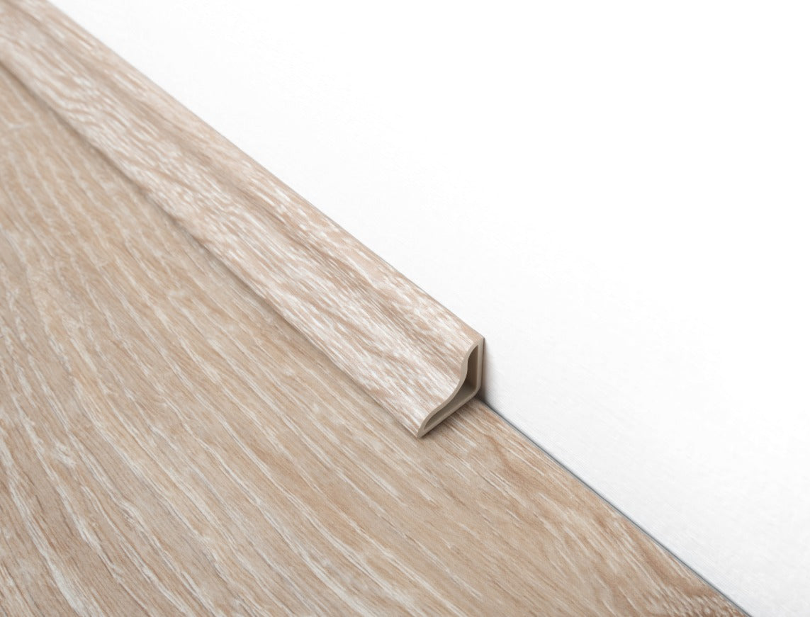 Pale Birch SPC Vinyl Beading 2400 x 28 x 15mm