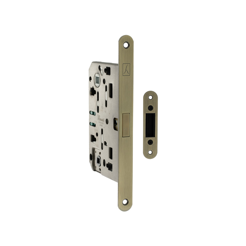 Atlantic Bonaiti Polaris 2XT Magnetic Bathroom Lock 60mm backset - Matt Antique Brass