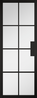 LPD Malvern Glazed Pre-Finished Black Door Internal door