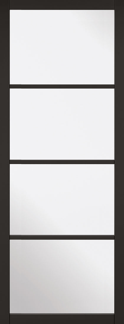 Artis Black Primed Industrial 4 Light Internal door