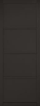 Artis Black Industrial 4 Panel Black Primed Door Internal door