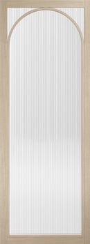 LPD Melrose Reeded Glazed Pre-Finished Blonde Oak Door