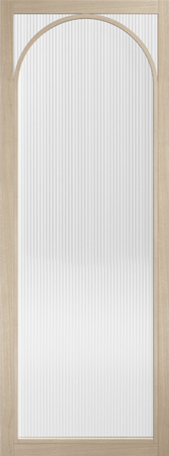 LPD Melrose Reeded Glazed Pre-Finished Blonde Oak Door