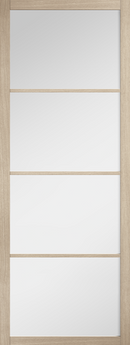 LPD Pre-finished Blonde Oak Soho Glazed DoorInternal door  LPD Pre-finished Blonde Oak Soho Glazed Door