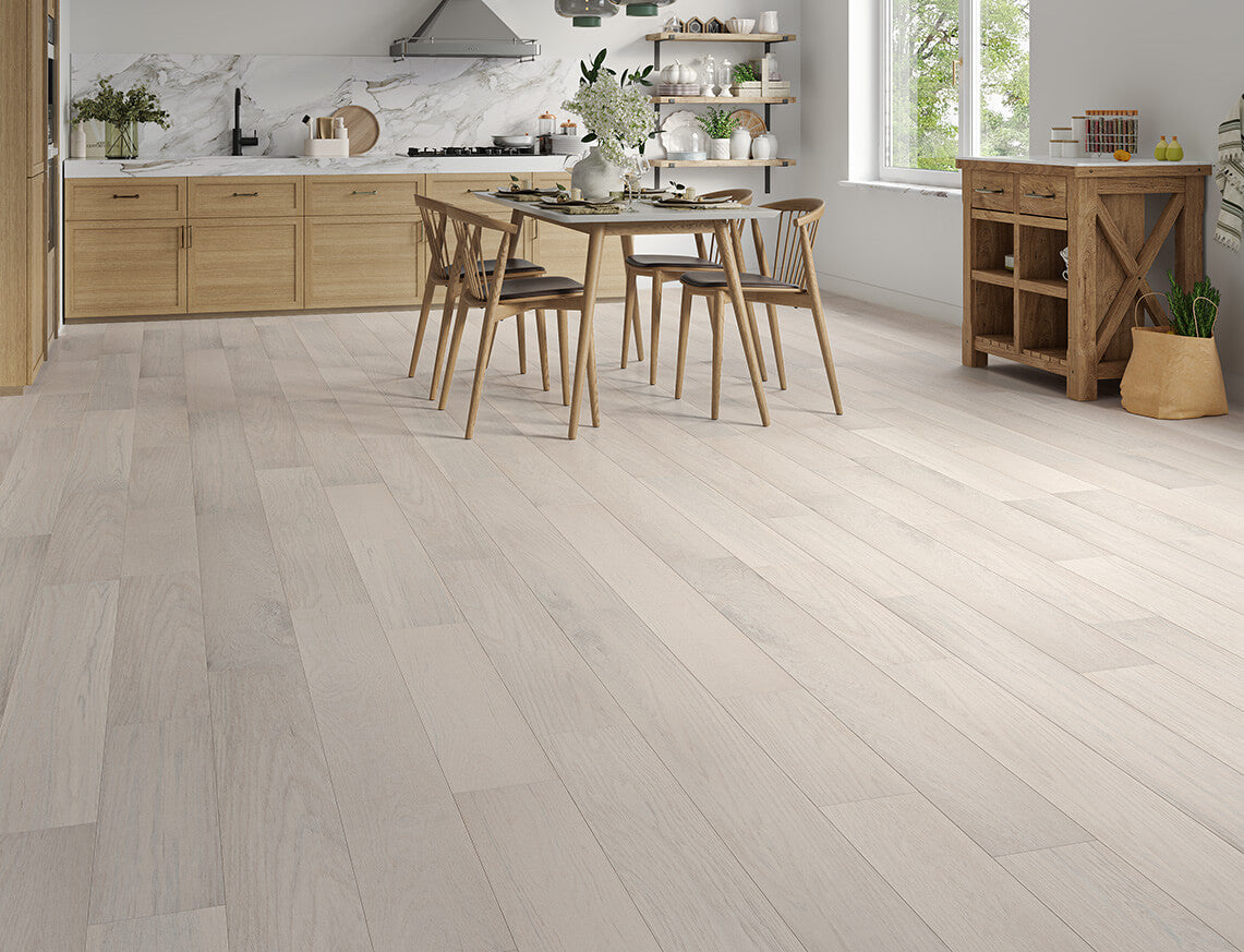 Brighstone Oak Whitewashed Brushed Plank Engineered Wood Flooring | UV Oiled | 180 x 300-1500 x 14/3mm