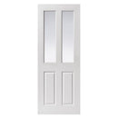 JB Kind Canterbury 2 Light Clear Glass Internal Door - Grained