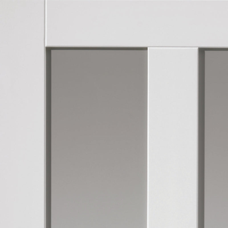 JB Kind Rushmore White Clear Glazed Internal Door