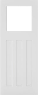 Deanta White Primed Cambridge Glazed Internal door