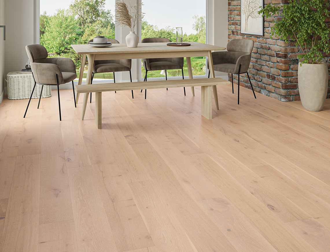 Cannock Oak White Smoked Brushed Plank Engineered Wood Flooring | UV Oiled | 190 x 1900 x 15/4mm
